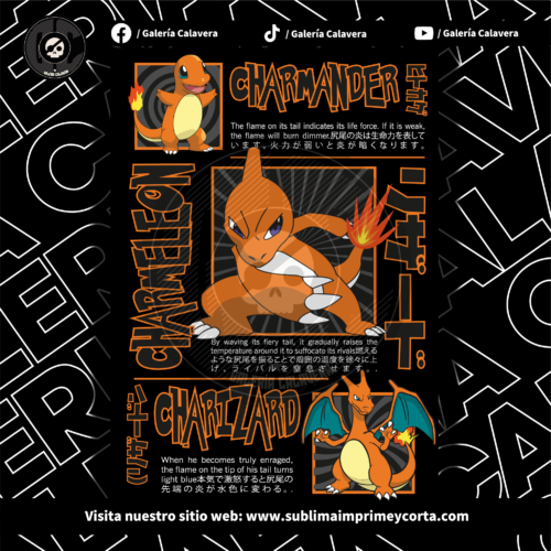 Vector para DTF Charmander